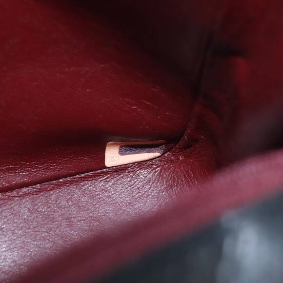 CHANEL Matelasse Turn Lock Chain Shoulder Bag Lamb Skin Black CC - Picture 11 of 16